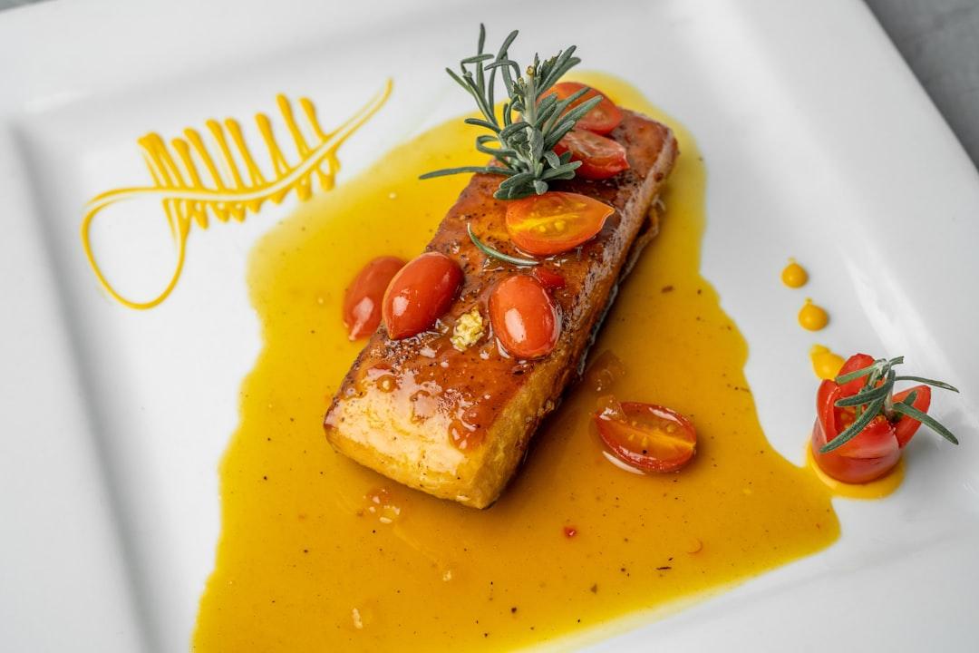 Cedar-Plank Salmon with Maple Glaze — Salmon recipe plated