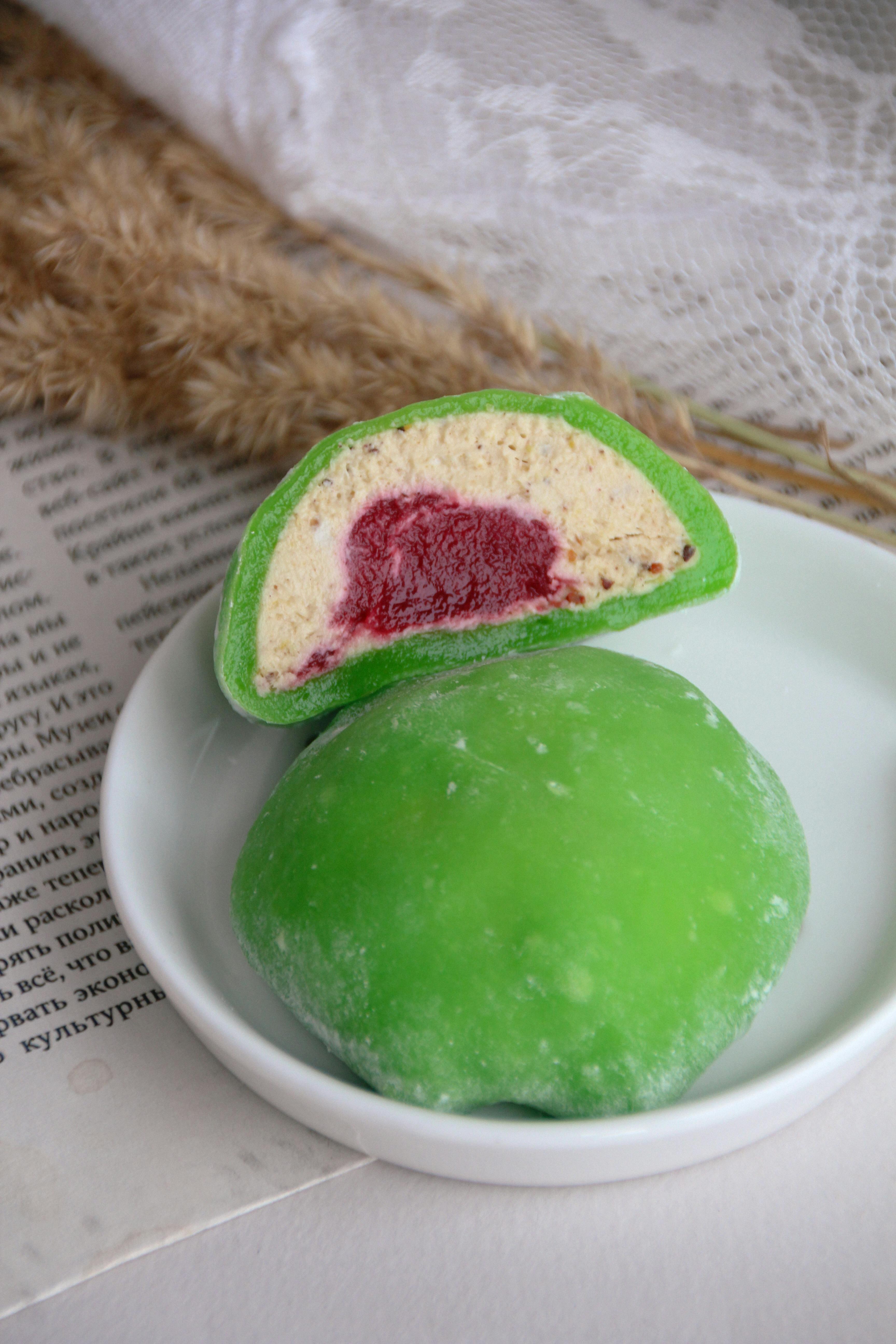 Sakura Mochi (Cherry Blossom Rice Cakes) — dessert recipe plated
