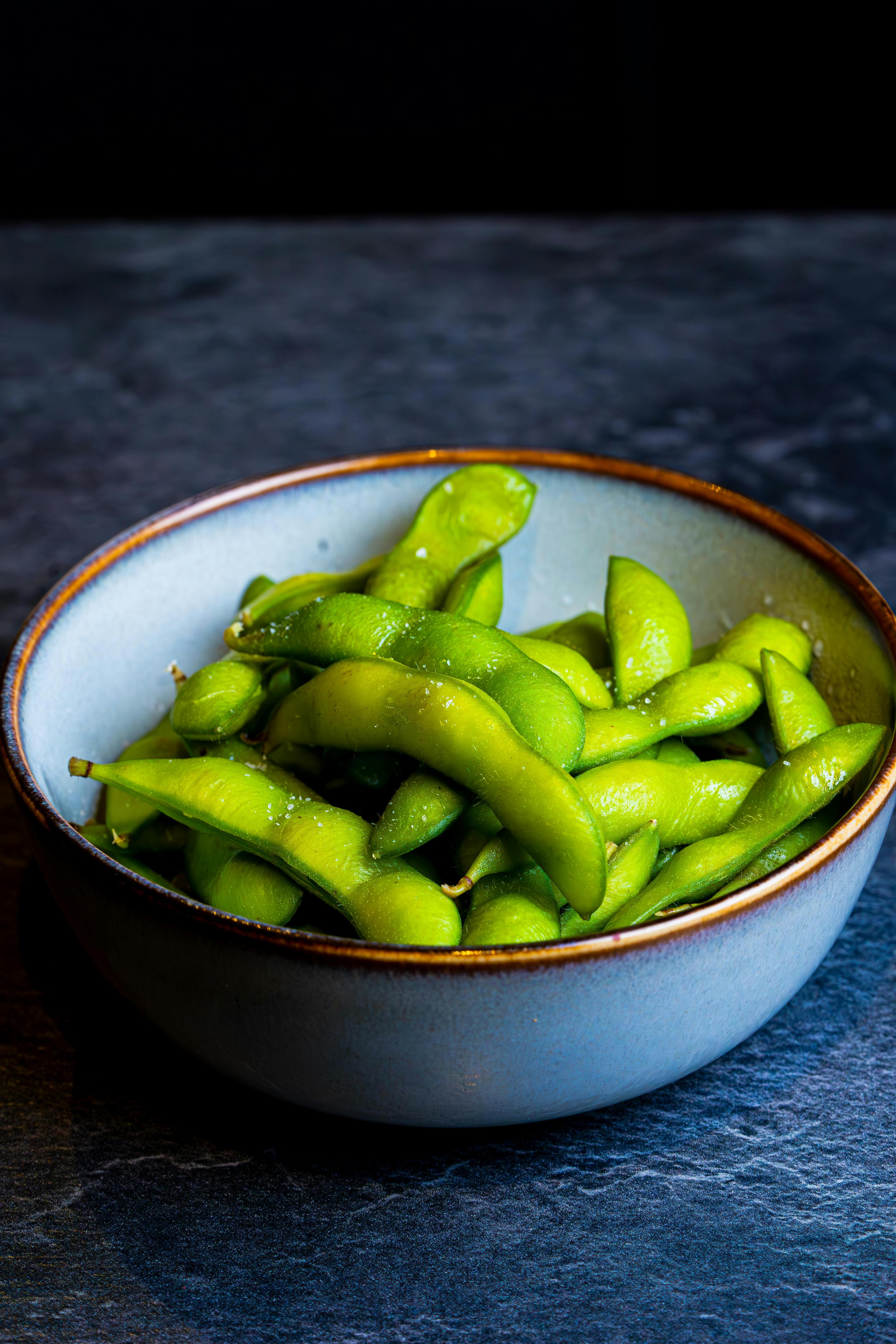 Edamame with Sea Salt — vegetables recipe plated