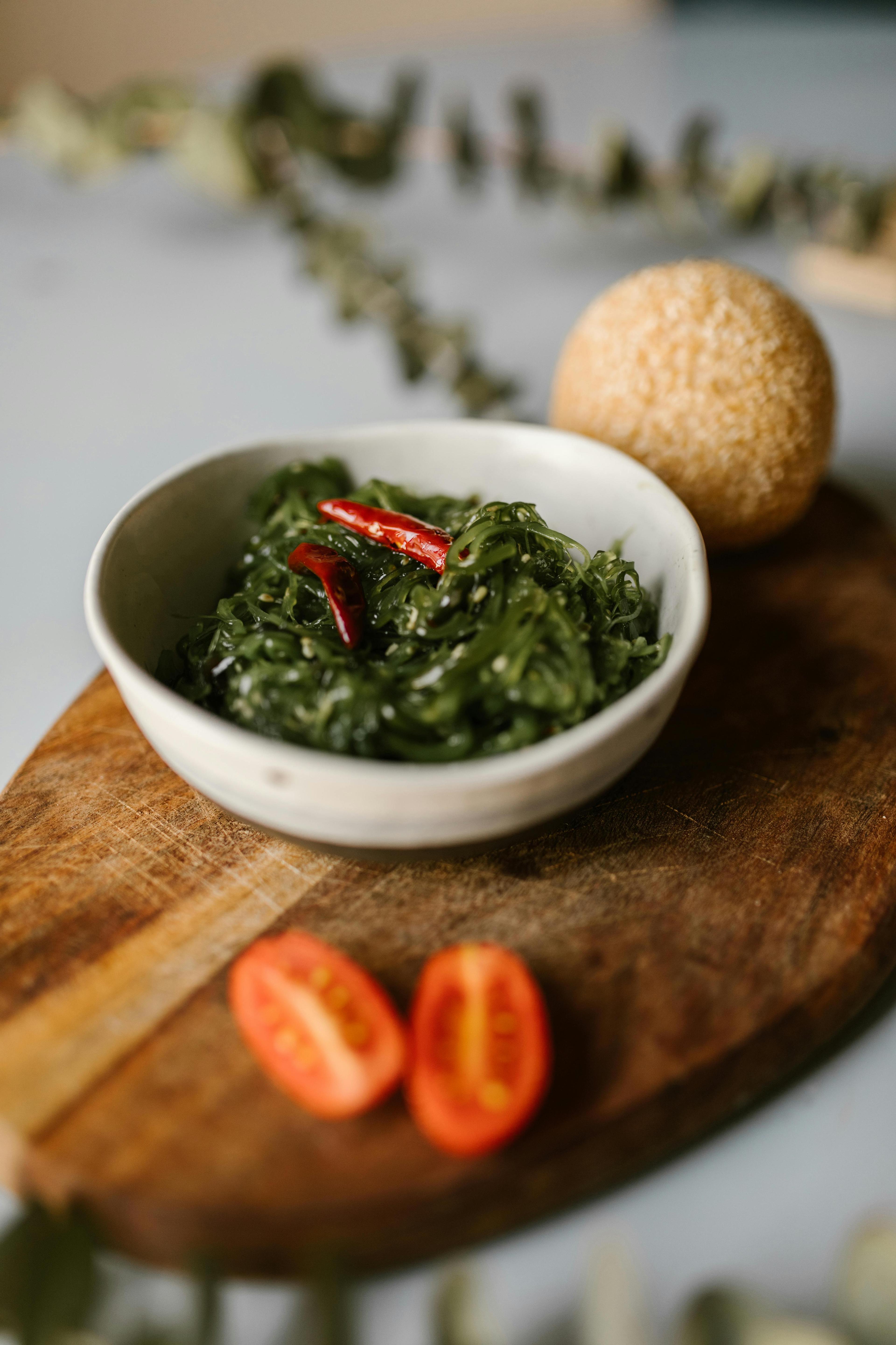 Seaweed Salad (Wakame) — composed recipe plated