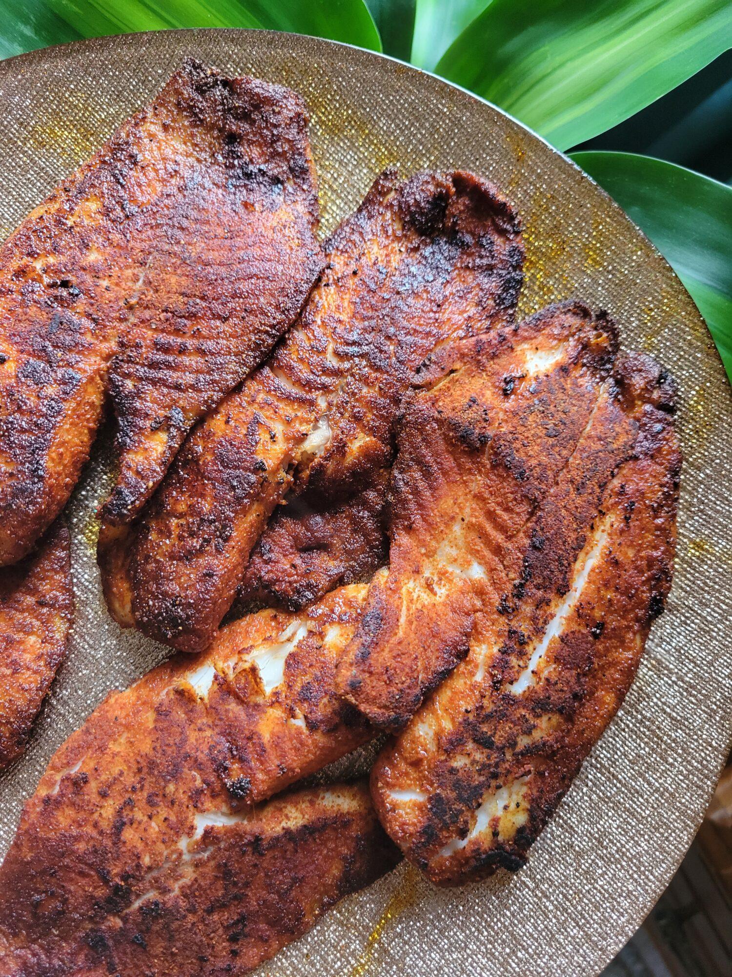 Blackened Tilapia — Seafood recipe plated